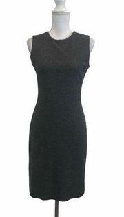 XS J. Mclaughlin Gray Sleeveless Sheath Dress Office Work Casual Adult Womens