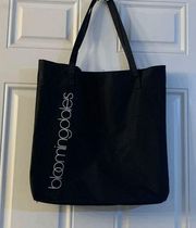 Bloomingdale's Women's One Size Black White Double Strap Tote Shoulder Bag