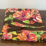 Vera Bradley Womens Floral Allover Print Scarf Multicolor 80x29”