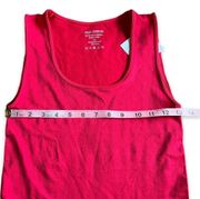 NWT- Zenana Seamless Scoop Neck Red Tank- Size S/M