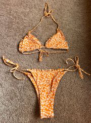 SheIn Orange Bikini Set