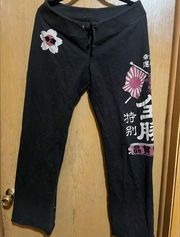 Lucky Brand Vintage Embroidered Sweatpants size Medium