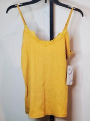 5/$25 Full Circle Trends Yellow Orange Cami Ribbed