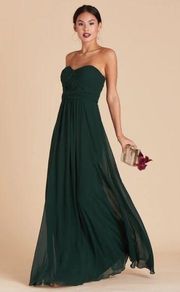 Birdy Grey Grace Convertible Chiffon Bridesmaid Dress Emerald Green XS New