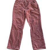 PacSun Pants Womens 30 Solid Pink Corduroy Mom Jean Straight Leg Pockets Cotton