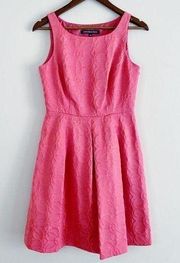 fit & flare sleeveless dress coral size 4 EUC