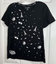 Karl Lagerfeld‎ Paris Parisian Motif Tee. Sz S.