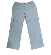 Magellan Convertible Pants Size 1X Womens Gray Fish Gear Elastic Waist 38X32