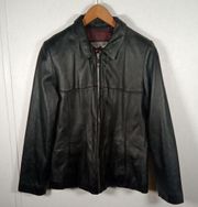 Wilson's leather vintage women's 100% jacket full zip size small