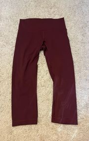 Lululemon Wunder Under Crop 21” Luon Size 10