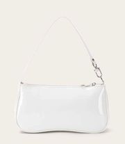 white leather shoulder bag