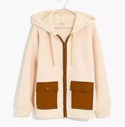 Madewell (Re)sourced Fleece Hooded Zip Jacket