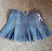 Vintage  Pleated Mini Skirt