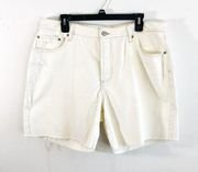 House of Harlow 1960 Shorts Revolve Off White High Rise Mom Bermuda Sz 32 NWT