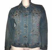 Vintage  Embellished Denim Jacket