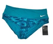 Nike Swim | Aquamarine Cloud Dye High Waist Swim Bottoms NWT