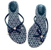 Mystic Bow Black White Sandals Size 8M