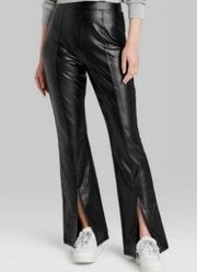 Wild Fable Faux Leather Split Flared Pant