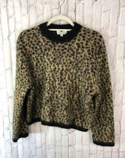 Stockholm Atelier & Other Stories Leopard Print Wool Sweater Small