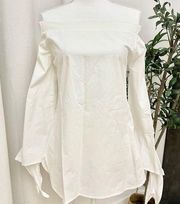 Womens cold off shoulder White blouse