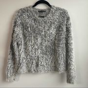 Generation Love gray fuzzy pullover sweater size small