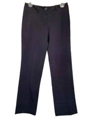 Simply Vera Vera Wang Womens Dress  Pants Size 4 P Black Straight Leg Mid Rise