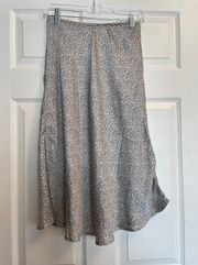 Cheetah Print Midi Skirt