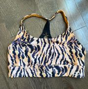 tiger stripe sports bra small