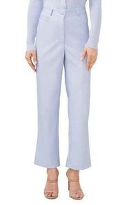 Halogen Womens Light Blue Size 18W Faux Leather Pants Button Zip Closure NEW