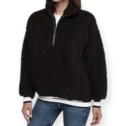 Express One Eleven Half Zip Sherpa Fleece Varsity Pullover Jacket