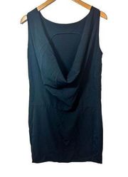 Moschino Cheap & Chic Black Draped Neck Dress Size 6