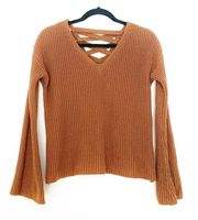 Laceup V-neck Sweater