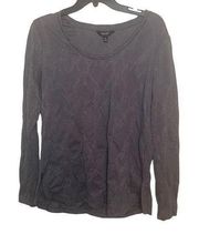 Simply Vera Sweater by Vera Wang Gray Size Medium