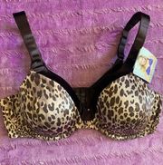 NWT Vanity Fair Full Figure Cheetah Print Bra