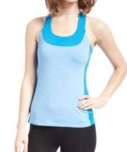 Moxie Cycling T Back Tank Top Azure Blue Size Small