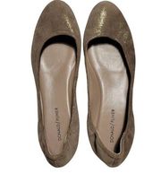 Donald Pliner Petri Suede  Metallic Lt Bronze Sz 11