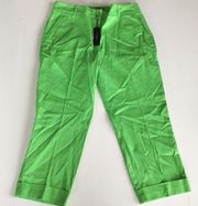 NEW Talbots heritage ankle Pants petite Green‎ Crop Womens Size 10 Petite