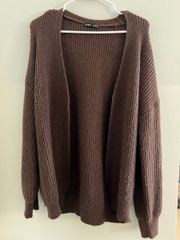 Solid Drop Shoulder Cardigan