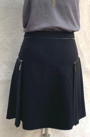 🖤Hip Zipper Detailed A Line Skirt