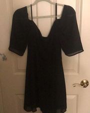 Little black dress cold shoulder size small