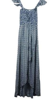 Tiare Hawaii Hollie Maxi Dress Smocked Top Sleet Blue - One Size