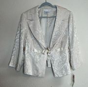 NWT Maggy London satin tie waist blazer