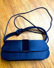 Jessica McClintok small navy blue clutch purse