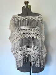 NWT Raga Crochet Top with Fringe