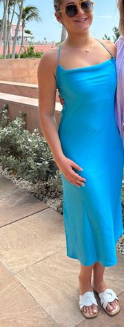 Light Blue Midi Dress