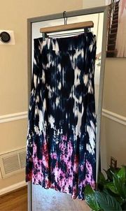 Valerie Stevens  Floral Maxi Skirt Size Large