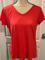 Ann Taylor Loft large sunwashed t-shirt. Salmon in color.