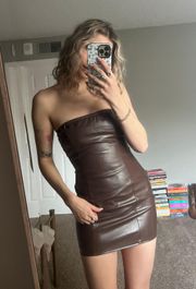 Leather Mini dress