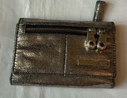 Kenneth Cole Reaction Wallet Metallic Silver Preloved