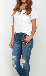 Blank NYC Distressed Ripped Jeans